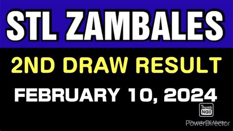STL Zambales Results February 1 to 29, 2024.